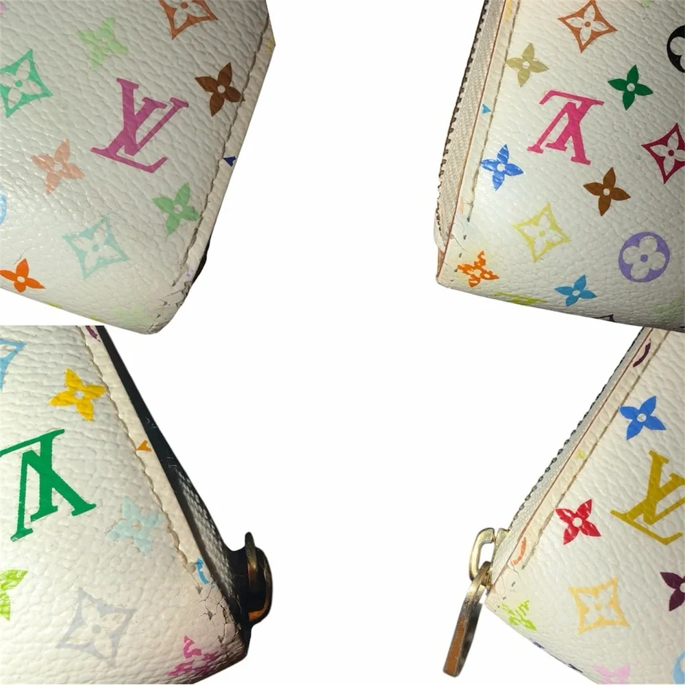 Louis Vuitton Murakami White Monogram Multicolore Zippy Wallet Multi Color - Picture 10 of 13